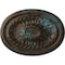 Ekena Millwork Saverne Ceiling Medallion, Hand-Painted Bronze Blue Patina, 18 1/2"W x 13 1/2"H x 1 7/8"P CM18SABBS - alternate 1